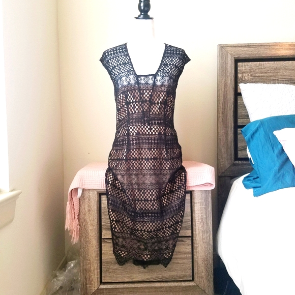NWT Shoshanna Hilda Lace Formal Midi Dress - Picture 4 of 13